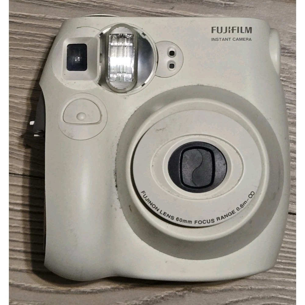 Fujifilm Instax Mini 7S Instant Camera White For Parts Or Repair - Powers On‎
